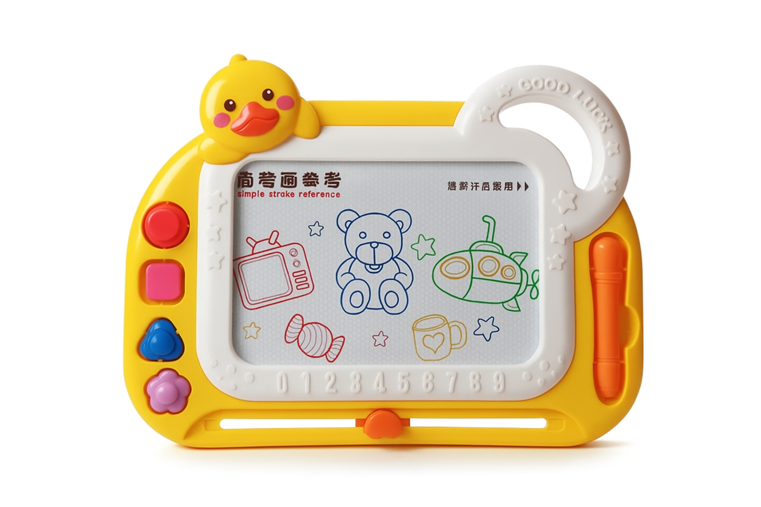 “Cute Duck Magnetic Drawing Board – Colorful Educational Sketch Pad for Kids 🎨🦆”