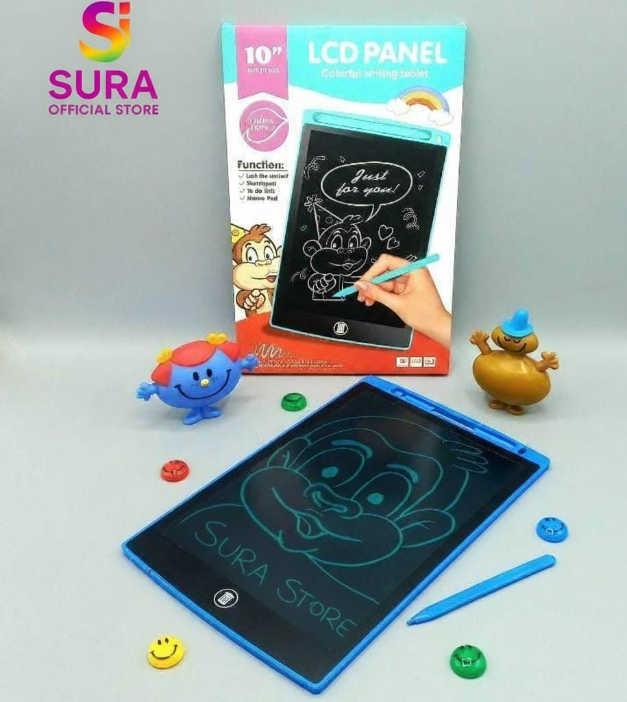 Colorful 10-Inch Writing Tablet  Perfect for Drawing, Learning & Fun