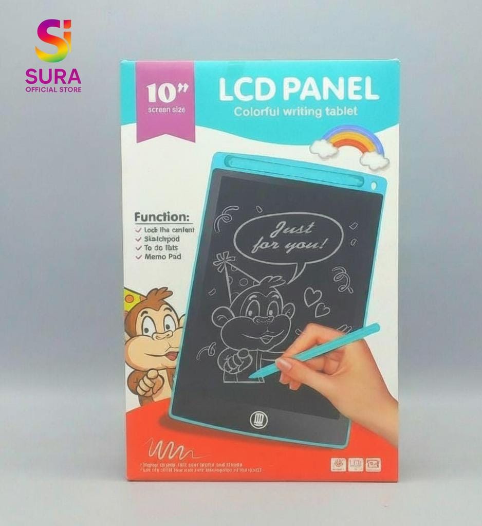 Colorful 10-Inch Writing Tablet  Perfect for Drawing, Learning & Fun