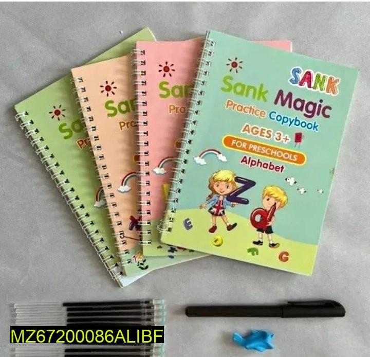 Product Name: 4 Pcs Set Magic Practice Copybook for Kids